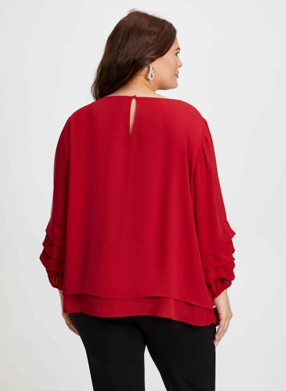 Tiered Sleeve Blouse