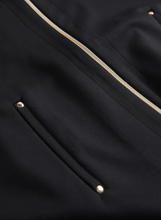 Zip Front Hooded Top