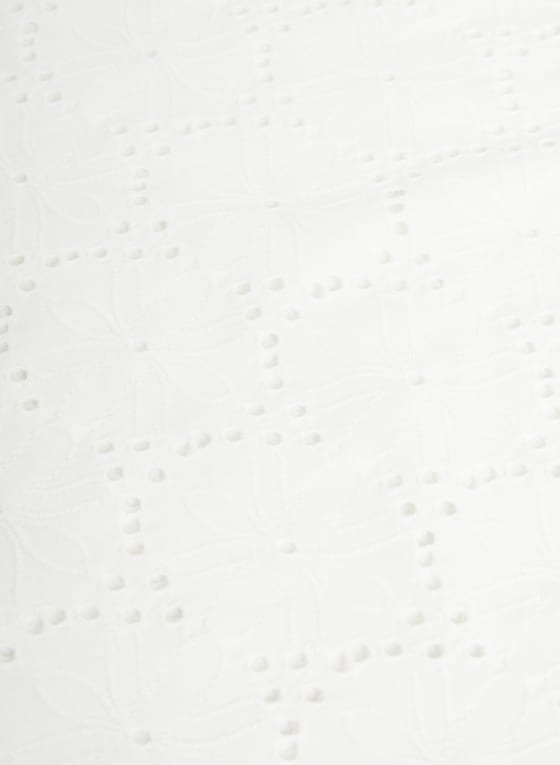 Short Sleeve Eyelet Top