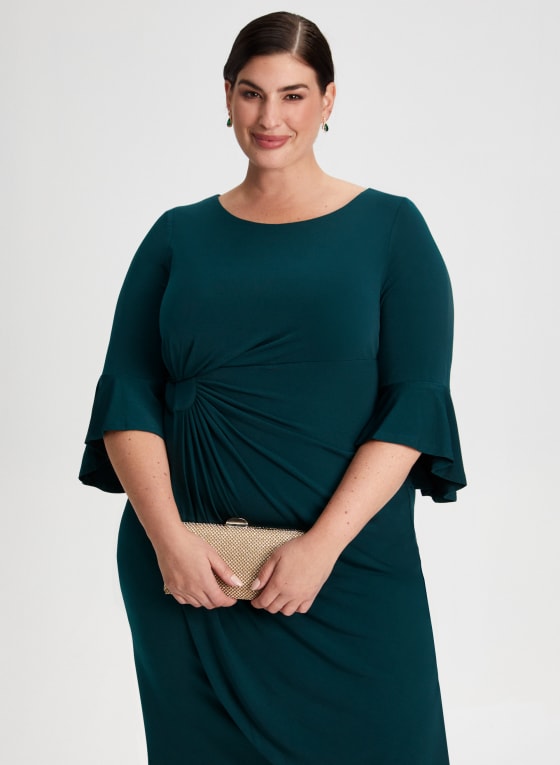Draped Sheath Dress