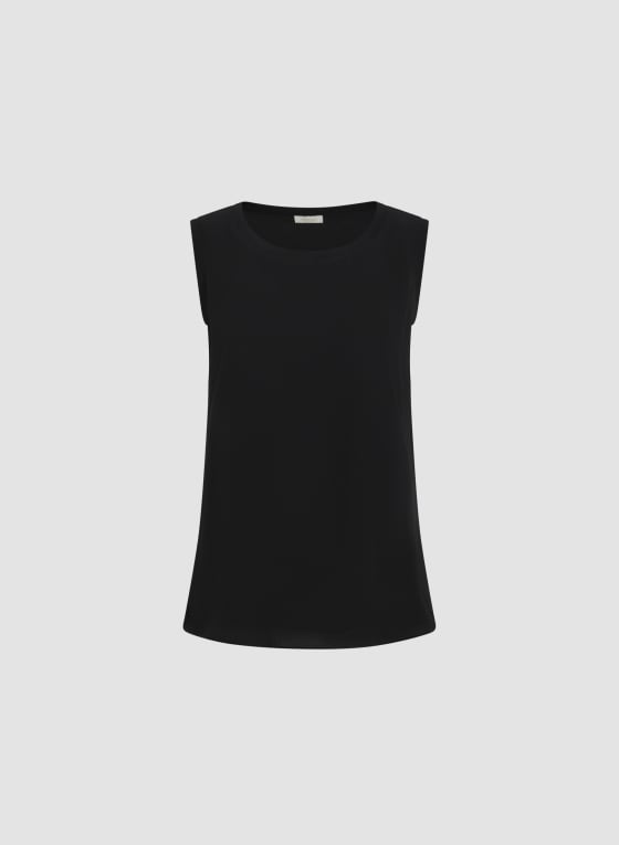 Sleeveless Crepe Blouse