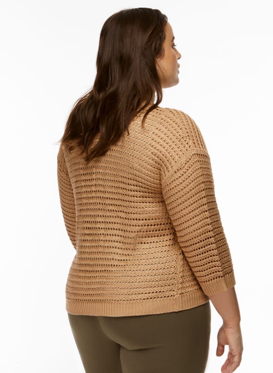 Open Front Knitted Cardigan