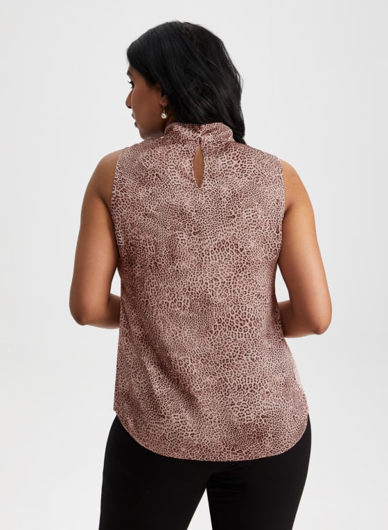 Sleeveless Leopard Print Top