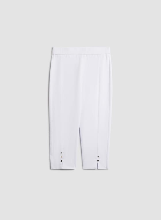 Pull-On Side Slit Capris