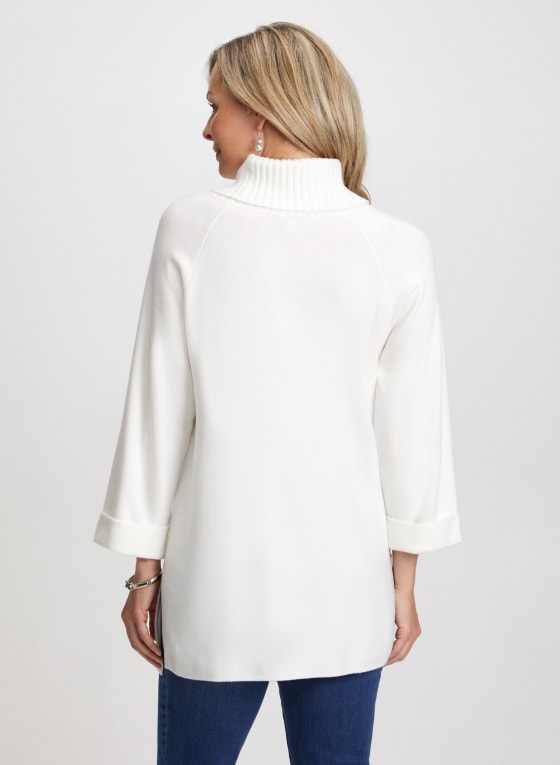 Embellished Tunic Sweater