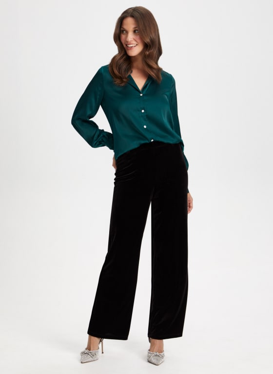 Velour Pull-On Pants