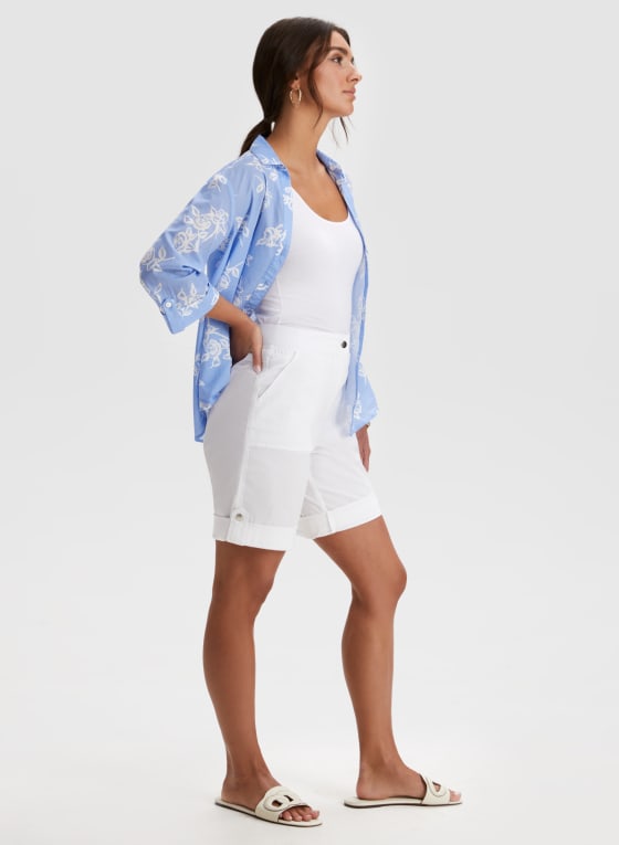 Cuffed Tab Detail Shorts