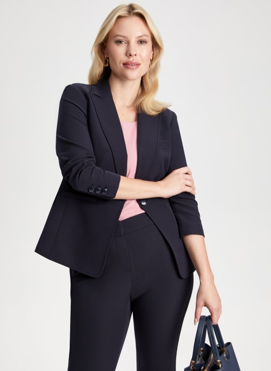 Notched Collar Blazer
