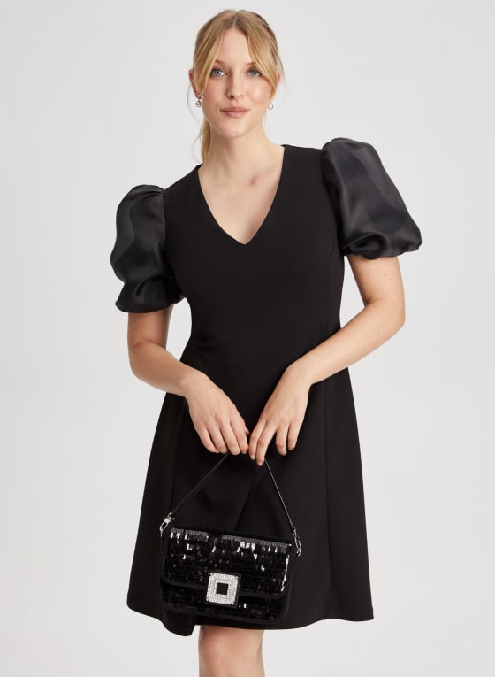 Short Puff Sleeve Dress