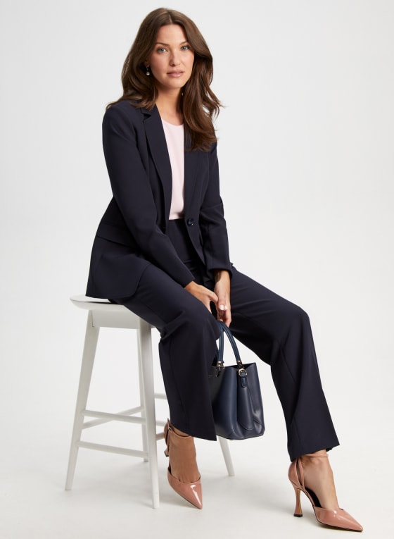 Notched Collar Blazer