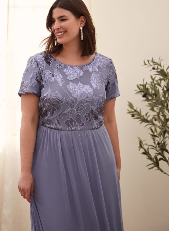 Short Sleeve Sequin Dress