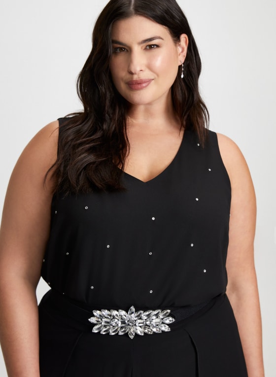 Faceted Stone Cluster Belt