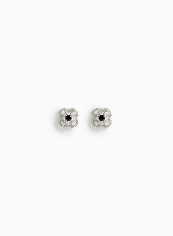 Clover Button Earrings