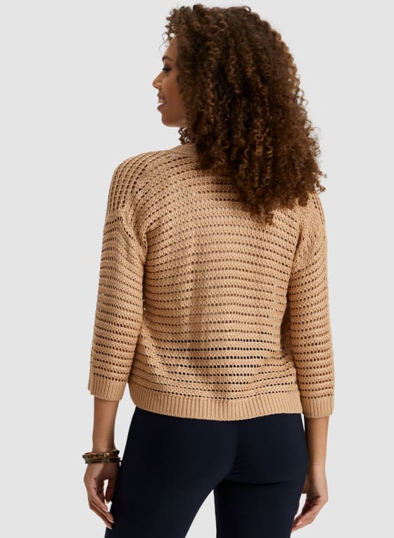 Open Front Knitted Cardigan