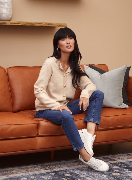 Glitter Trim Cardigan