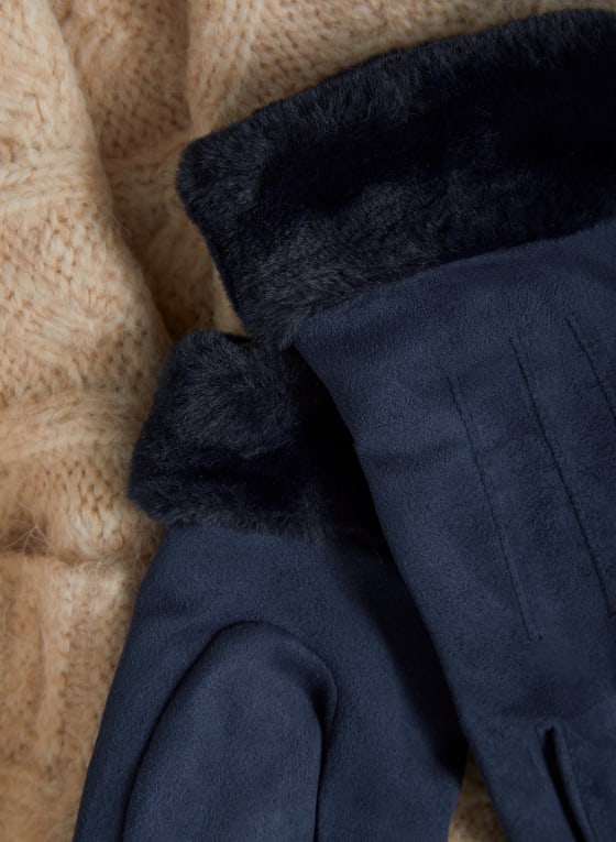 Faux Suede Gloves
