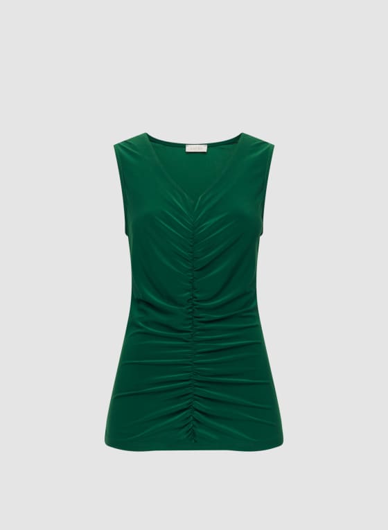 Ruched Sleeveless Top