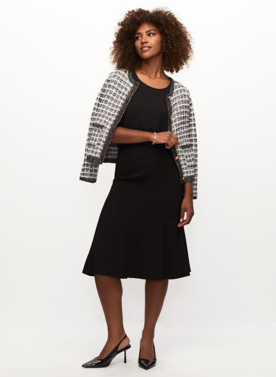Topstitch Flared Skirt