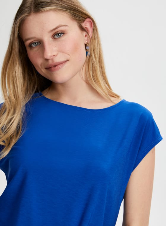 Drop Shoulder Blouson Top