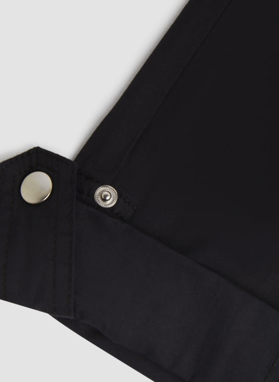 Cotton Drawstring Waist Cargo Capris