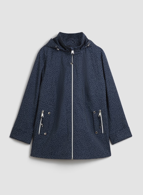 Dot Print Raincoat