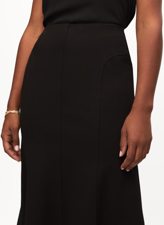 Topstitch Flared Skirt