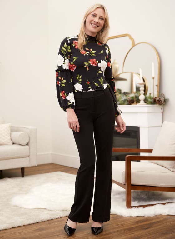 City Fit Flare Leg Pants