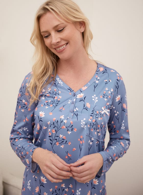 Floral Print Nightgown