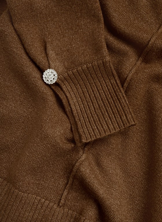 Split Cuff Turtleneck Sweater