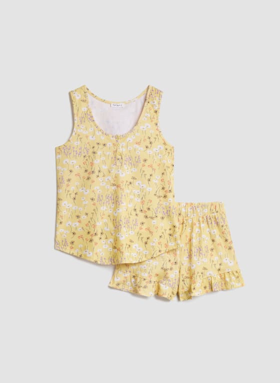 Printed Pyjama Tank and Shorts Set