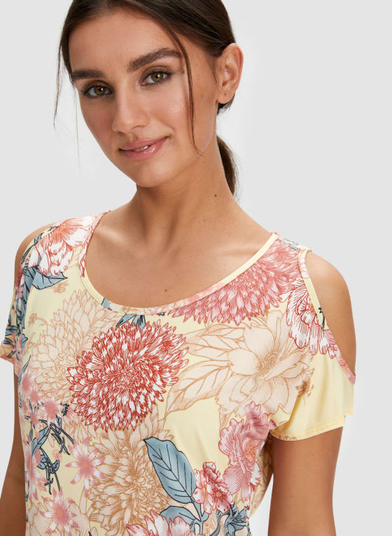 Floral Cold Shoulder Sleepshirt