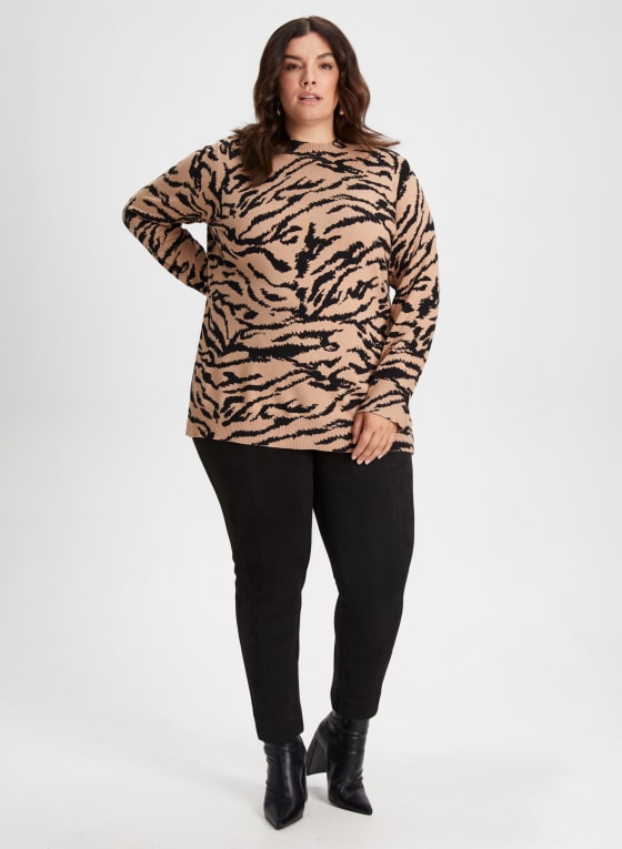 Pull-On Faux Suede Pants