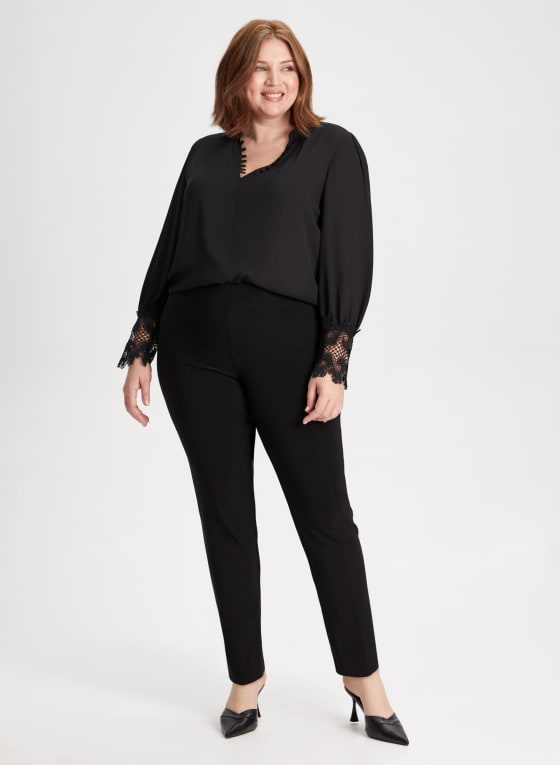 Pull-On Slim Leg Pants
