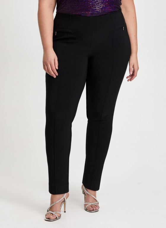 Slim Leg Pull-On Pants