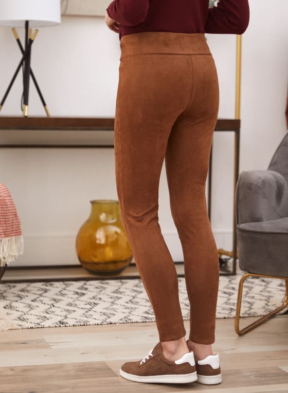 Faux Suede Leggings