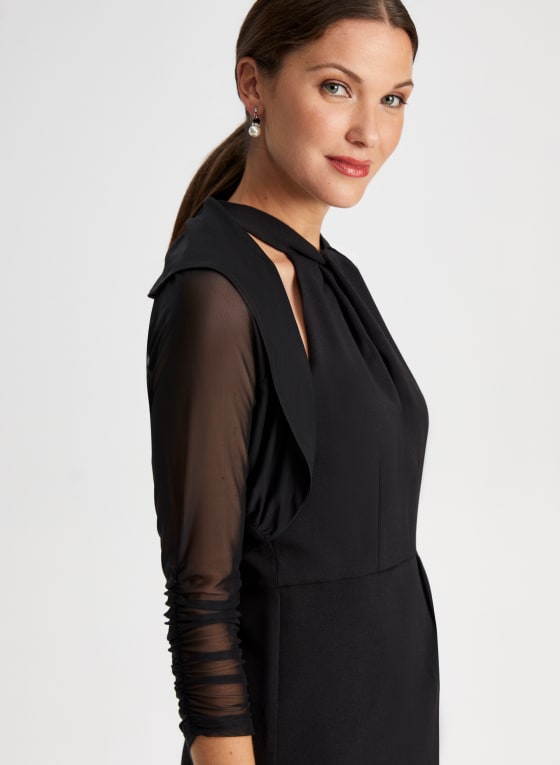 Mesh Sleeve Bolero