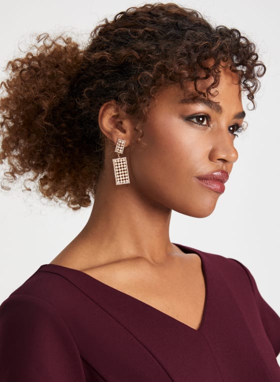 Tiered Pearl Dangle Earrings