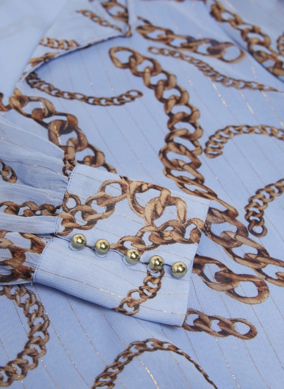 Chain Print Blouse