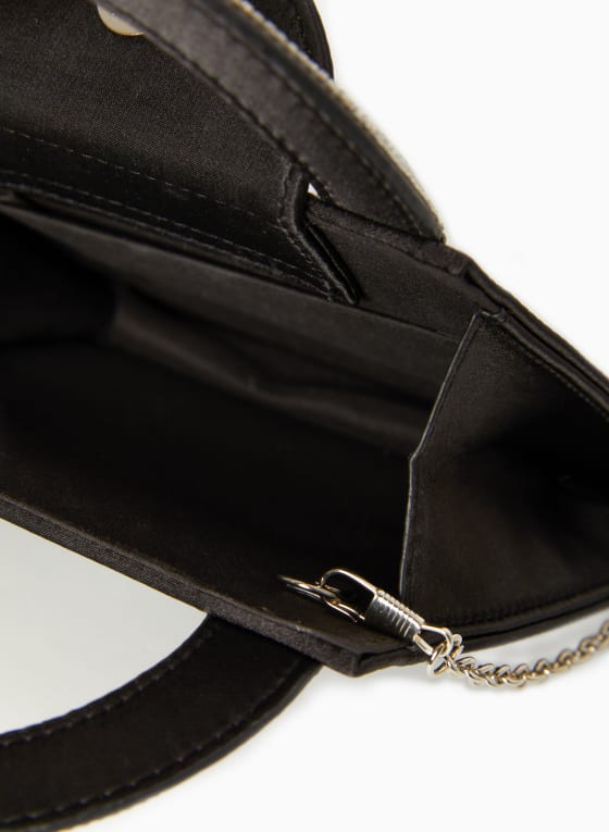 Rhinestone Handle Clutch