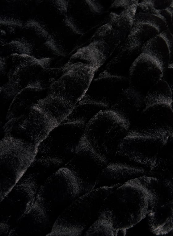 Hooded Faux Fur Coat