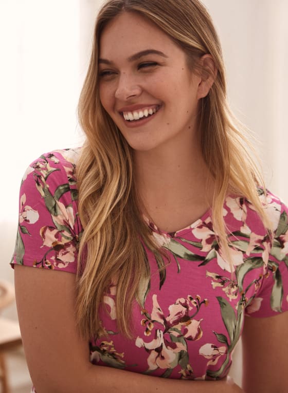 Floral Print Sleepshirt