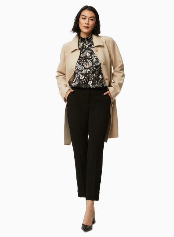 Sleeveless Paisley Motif Top