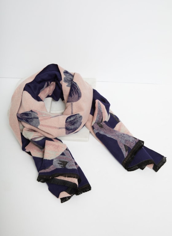 Tulip Print Reversible Scarf