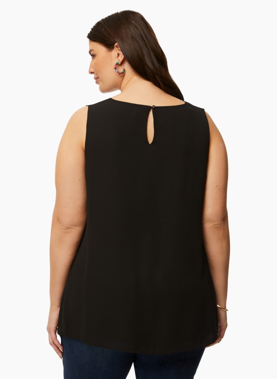 Pearl Detail Sleeveless Top