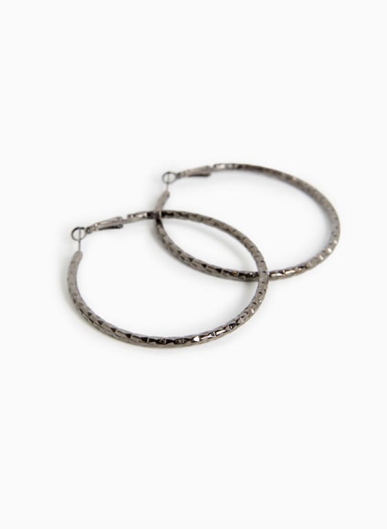 Textured Hoop Earrings