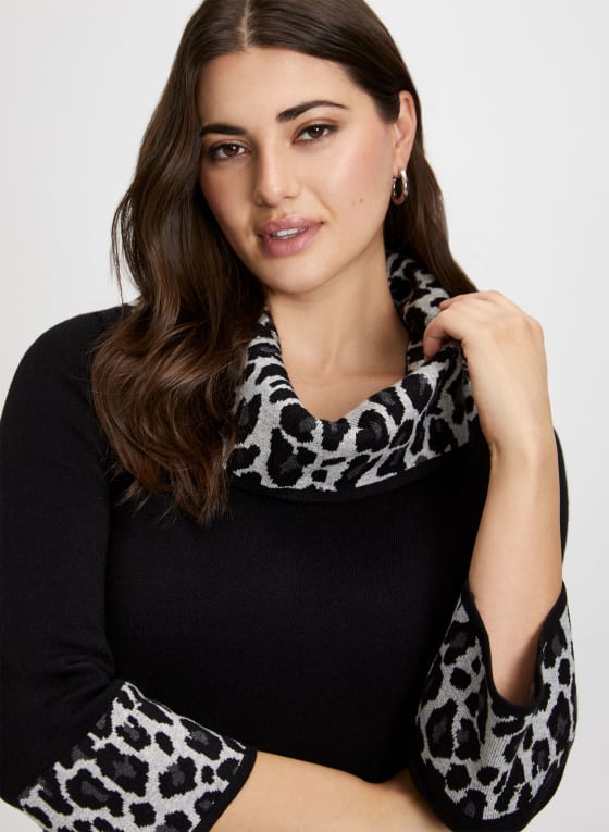 Cowl Neck Sweater Dress