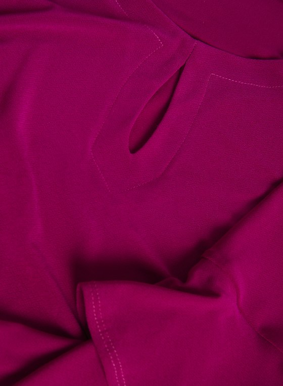 Ruffle Sleeve Keyhole Top