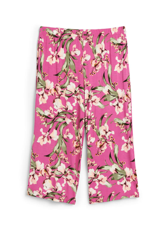 Floral Print Capri Pyjama Pants