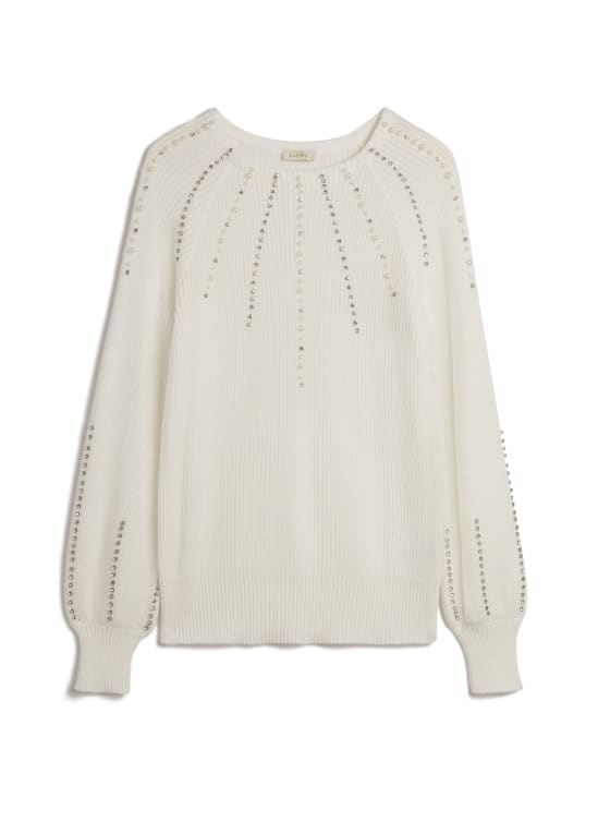 Pearl & Rhinestone Detail Sweater