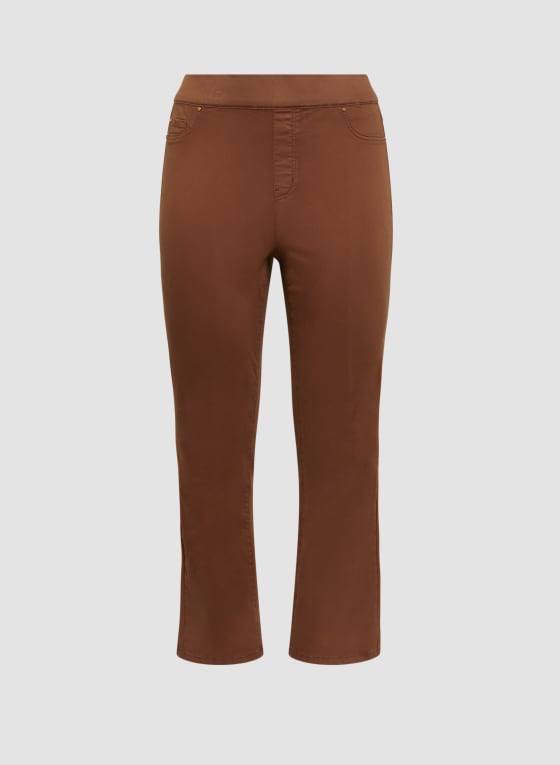 Pull-On Straight Leg Jeans